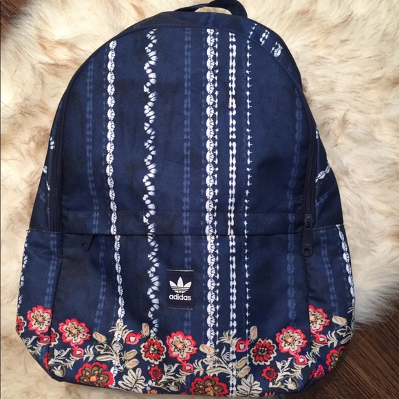 adidas backpack flowers